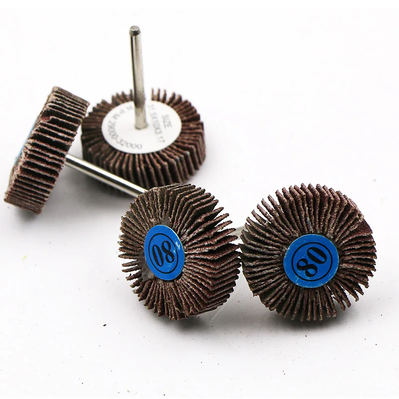 5/10pcs Louver 80 Grit Sandpaper Flap Wheel Discs