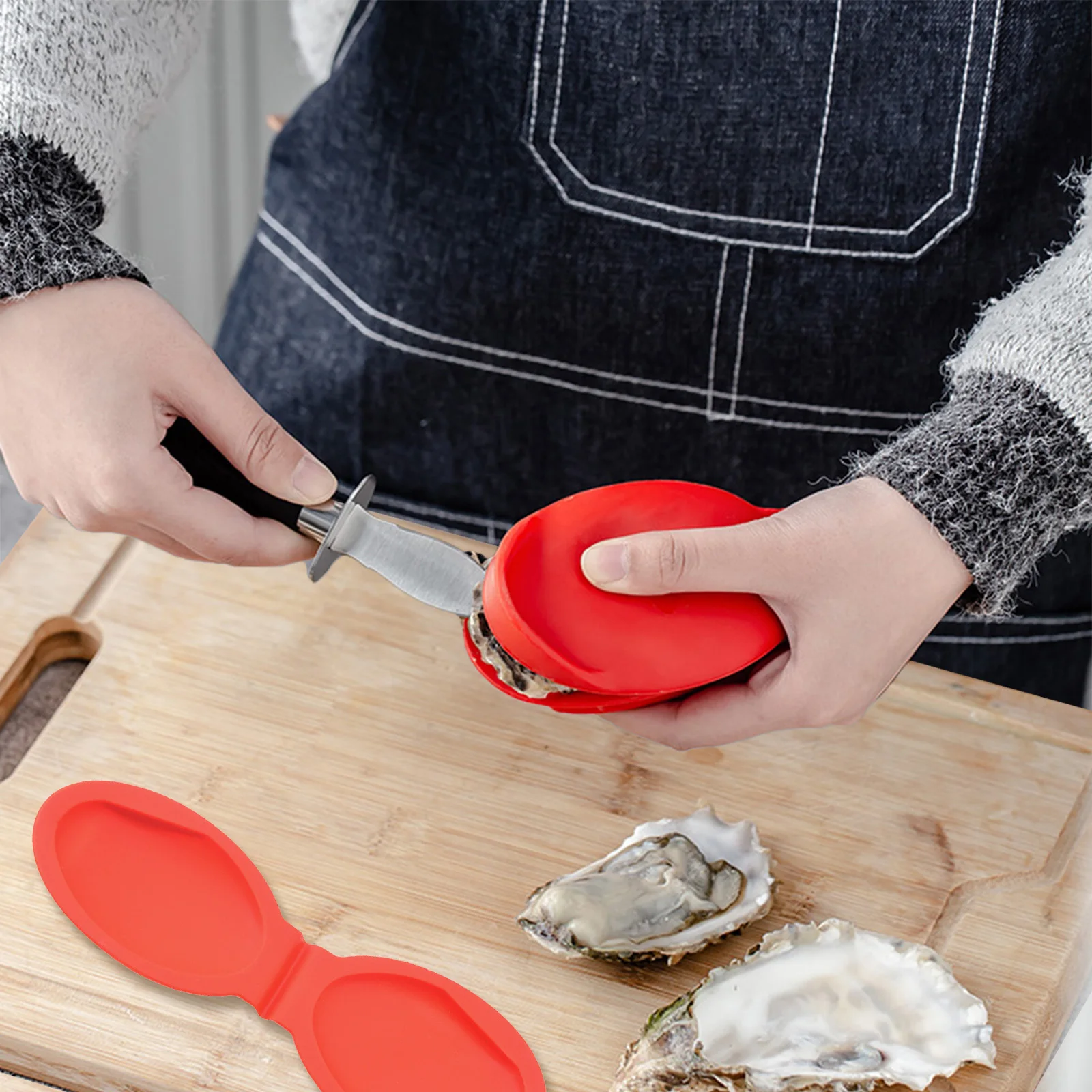 Pince à main en silicone pour écailler les huîtres, ouvre-coquillages,  outil de cuisine pour fruits de mer, ouvre-huîtres opaques, nouveau -  AliExpress