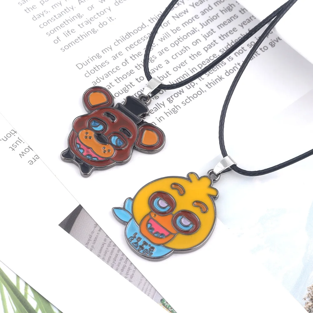 Anime Game FNAF Figures Freddy Necklace Foxy Bonnie Animal Doll Figure Pendant  Necklace Jewelry Accessories Kids Gift - AliExpress