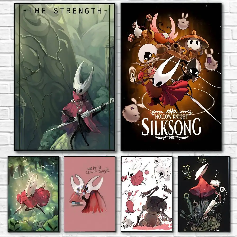Lindo Juego De Personajes Hollow Knight Silksong Cool P ster Lienzo Lindo Juego De Personajes Hollow Knight Silksong Cool P ster Lienzo
