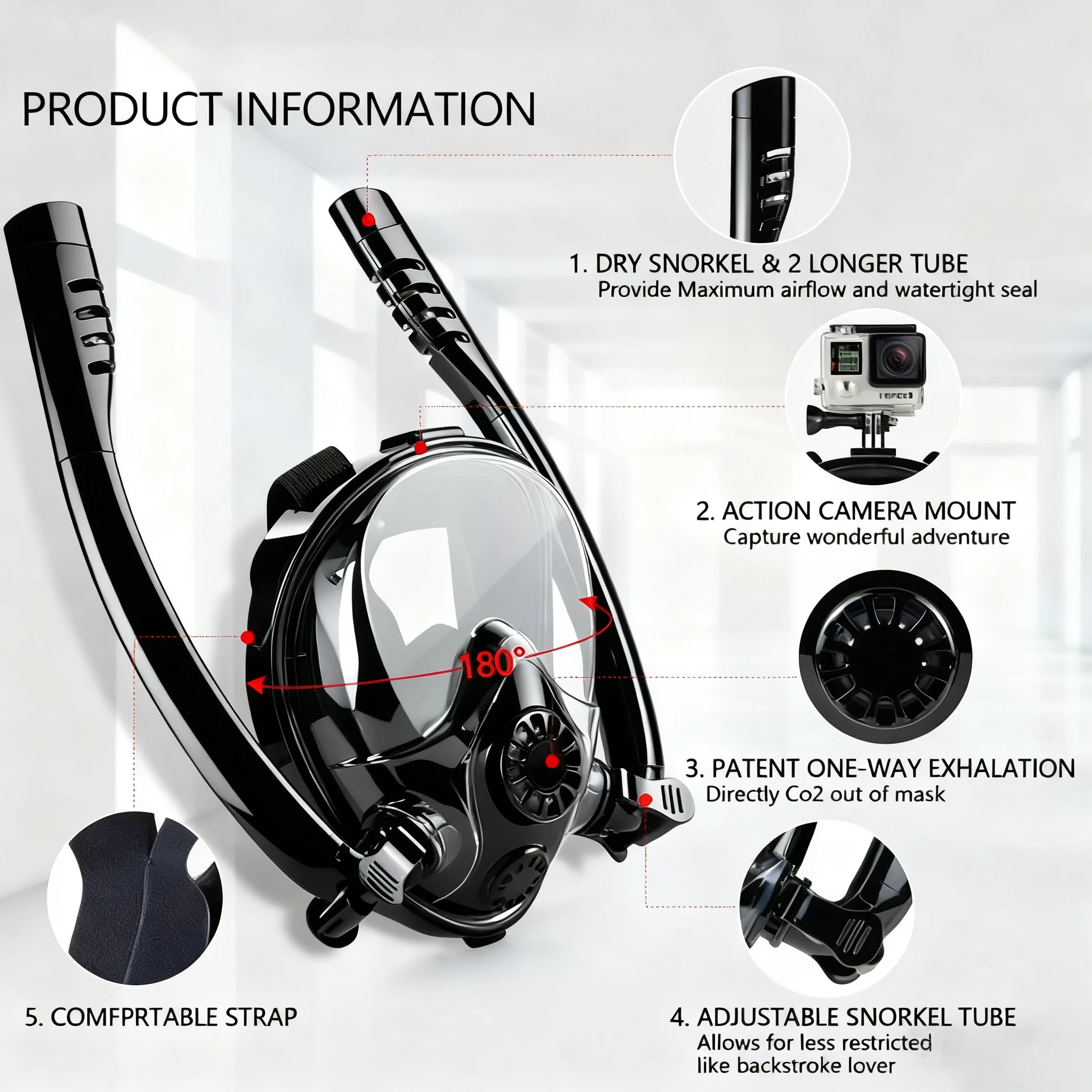 Full Face Snorkel Mask 1