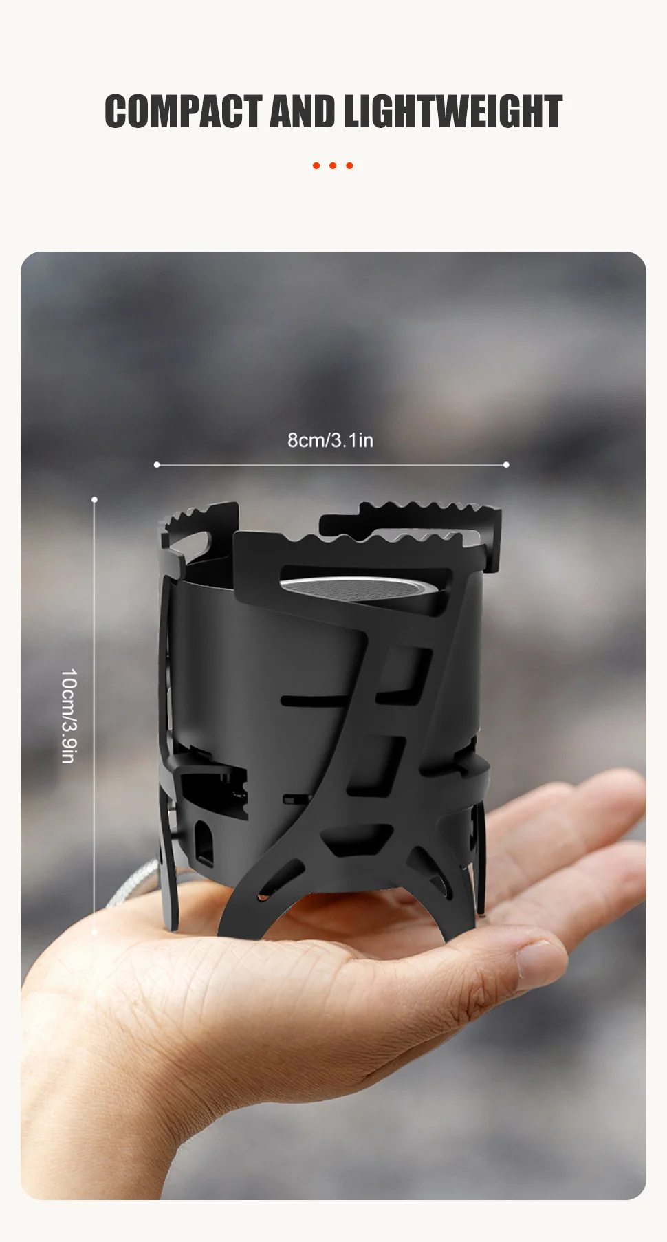 Gas stove for camping