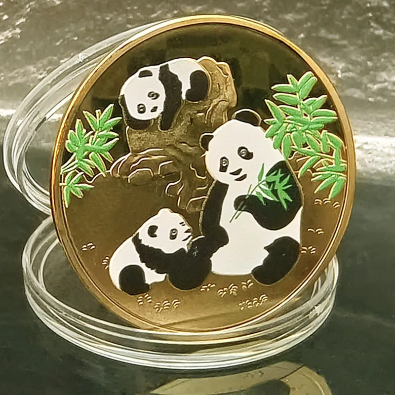 Chinese National Treasure Panda Commemorative Coin Souvenir