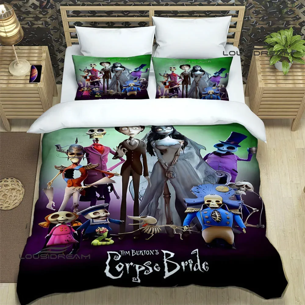 

Corpse Bride cartoon Bedding Sets exquisite bed supplies set duvet cover bed comforter set bedding set luxury birthday gift