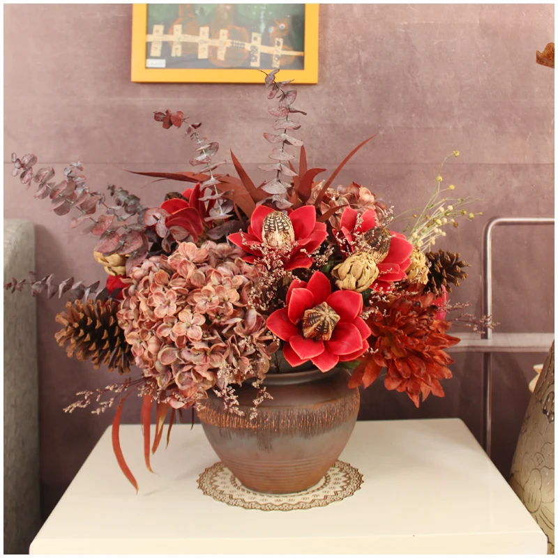 

Натуральный сушильный цветок для обеденного стола, украшение для дома, искусственный цветок для чайного столика, телевизора, кабинета