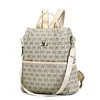 Ladies Backpack Square Vertical Bag Women's Three Wide Shoulder Strap Knapsack Bag Soft Handle Single Printed Shoulder Bag 6