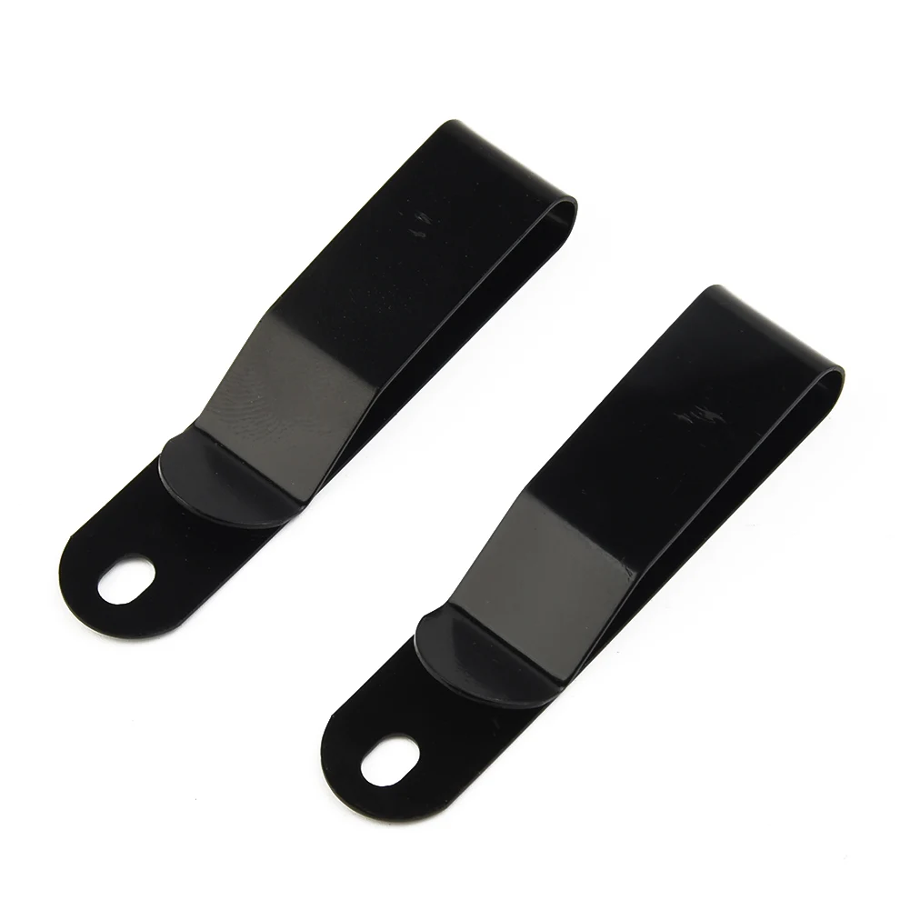 

2pcs Sheath Belt Clip Metal Manganese Steel Spring Hook Buckle Small Quick Clips Cutter Sheath Steel Metal Handy Belt Clip