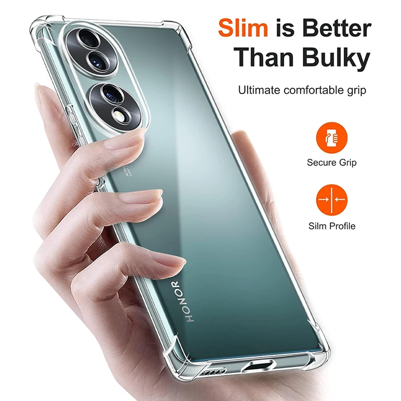 Ultra Thin Shockproof Transparent Silicone Case - Soft TPU Bumper Sleeve