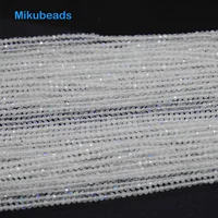 Wholesale Natural 2.2mm AA+ Rainbow Moonstone Faceted Round Loose Beads For Making Jewelry DIY Stone Necklace Strand Mikubeads 1