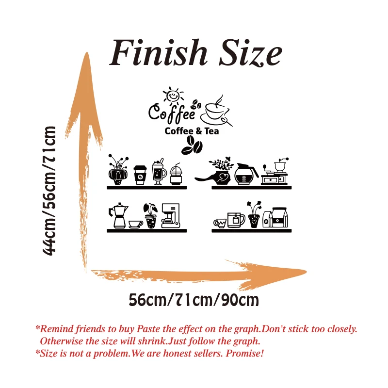Coffee Shop Decor Sign Vinyl Wall Sticker Bean Milk Tea Cafe Wall Decal Shop Window Mural Decor Bread Coffee Glass Decals