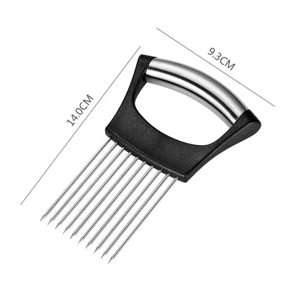 Stainless Steel Onion Needle Fork fruit vegetable peeler Vegetable Fruit Slicer Tomato Cutter Cutting Holder Kitchen Vegetables Tool Cozinha Acess&oacute;rio