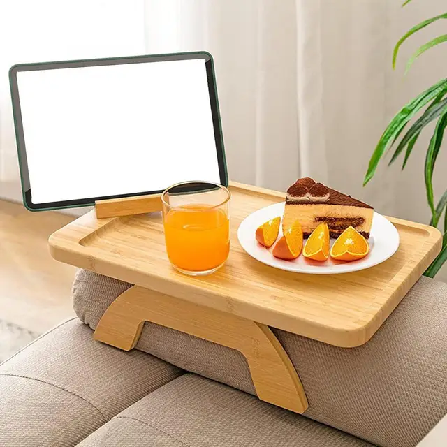 Becher halter drahtlose tragbare Couch Organizer Sofa Tablett für Tisch  Couch Bett - AliExpress