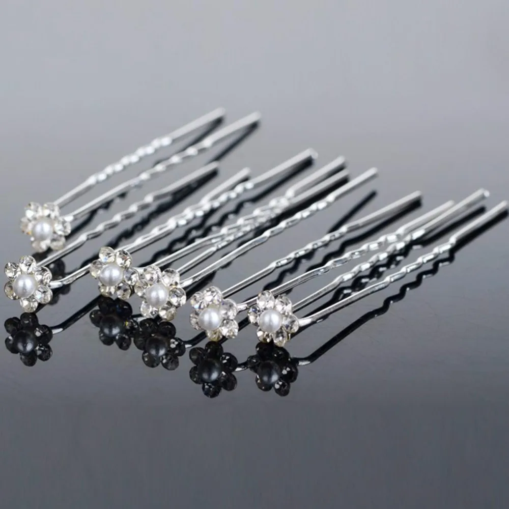 40PCS Simulated Pearl Flower Bridal Hairpins Wedding Hair Pins Bridesmaid Hair Clips Women Jewelry Accessories