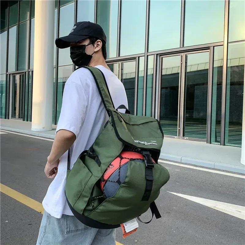 New Basketball Backpack Large Capacity Boys Soccer Backpack Men's Outdoor Leisure Sports College Student Schoolbag