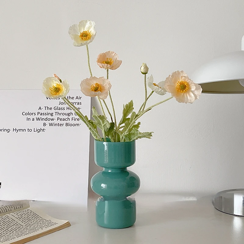 Glass Vase Nordic Home Decoration Room Decor Flower Vase Flower Pot Home Decor Vase Decoration Desktop Vase 4