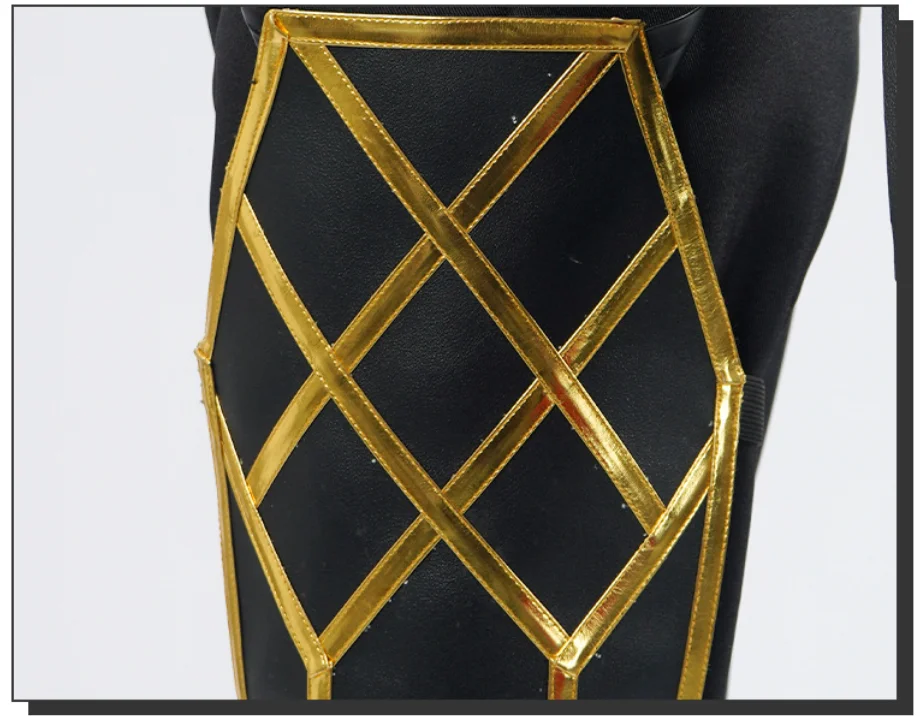 Arcane Vi Black PU Tops Uniform Cosplay Costume