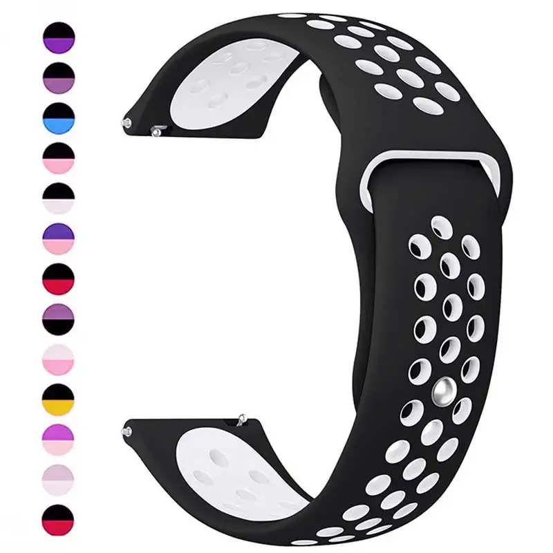 Sport Silicone Watch Band - 20mm/22mm Adjustable Strap