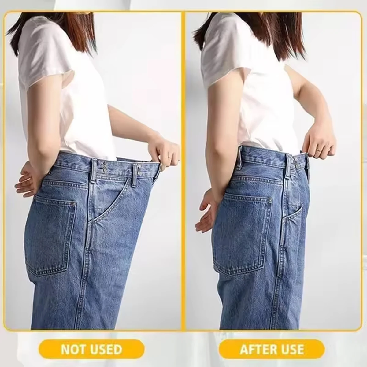 Ceryvop Button Pins Reusable Adjustable Metal Pants Tightener
