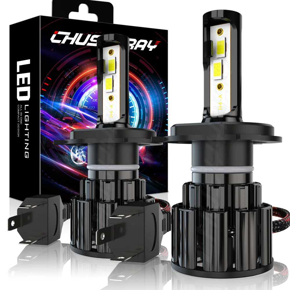 

CHUSYYRAY Car Lights H4 9003 HB2 LED Headlight 6000LM CSP Chip 6000K White Light Bulbs Lamp Perfect Service Car accsesories