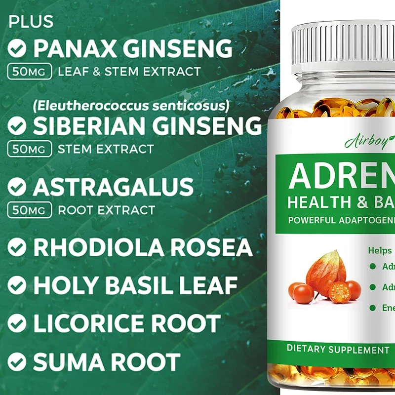 Adrenal Support Supplement Releases Adrenal Fatigue Cortisol Manager Relaxes Stress and Anxiety Boosts Mood