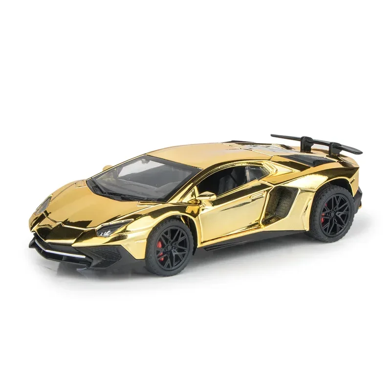 1:32 Lamborghini LP750-4 Benz G800 Electroplating Alloy Car Model Diecast Metal Car Model Sound Light Collection kids Toy Gift 4