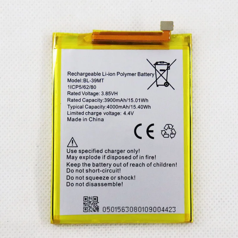 

Mobile Battery 3.85V 4000mAh BL-39MT Battery For Tecno / CD8/CD8J 1629/Camon 15 Pro Phone Battery