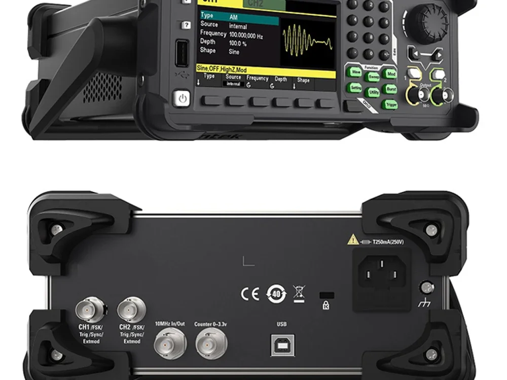 Hantek 2-channel signal generator arbitrary waveform pulse function harmonic fre