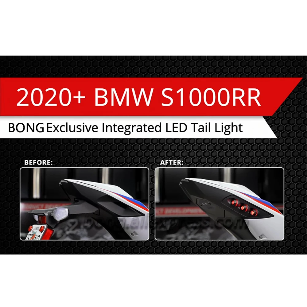 S1000RR Motorcycle In-Tail LED Integrated Tail Light For BMW