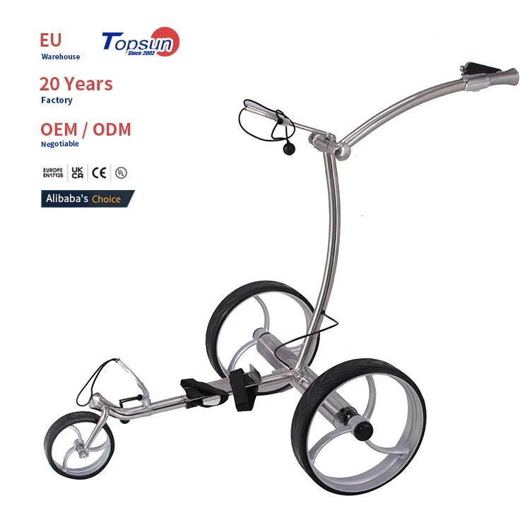 High quality battery electric golf push cart trolley