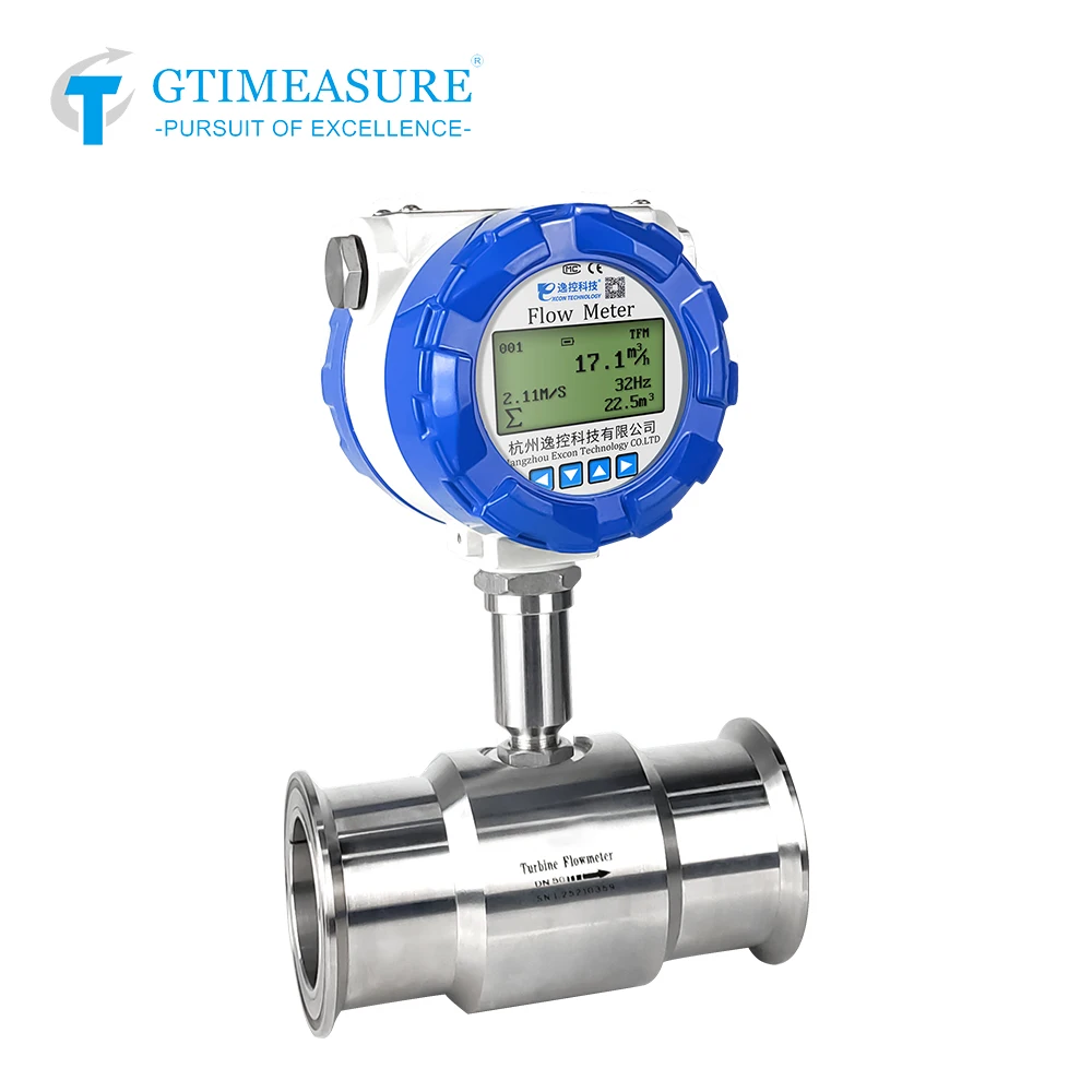 Digital Water Flow Meter For Liquid Milk Gasoline Pulse 4-20mA RS485 Output Alarm Function