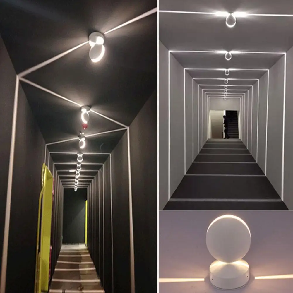 LED 벽 램프 360 도 회전 창틀 조명, 홈 램프 장식 프레임 라인 차고 복도 발코니 문짝 벽 스포트리그 B3M7