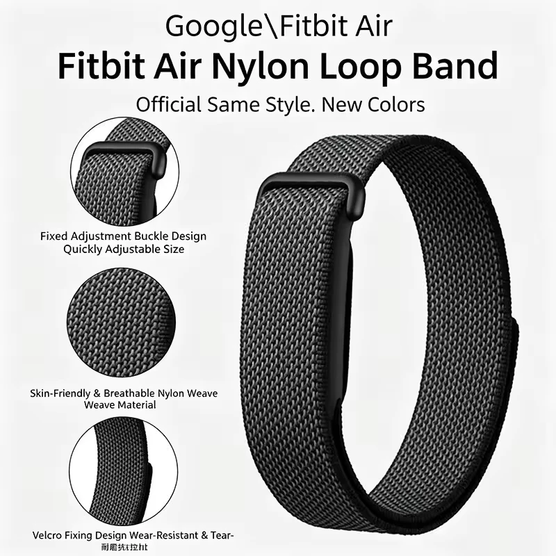 Official Sports Nylon and Silicone Loop Strap - Comfortable Bracelet Wristband for Active Lifestyles