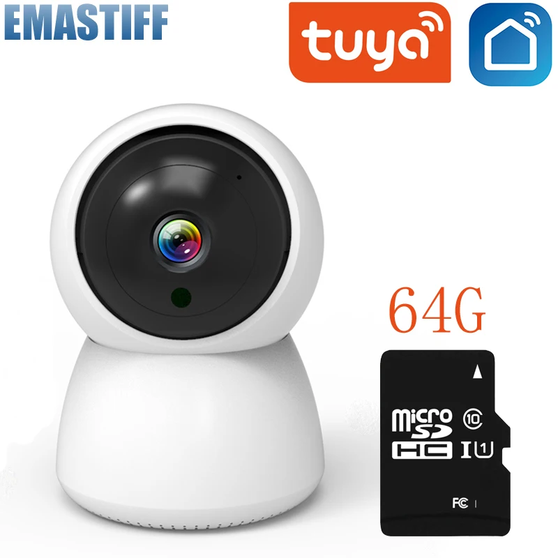 HD 1080P IP Camera Tuya Smartlife App Surveillance Security WiFi Baby Monitor Wireless Mini CCTV Indoor Home Camera Smart Alarm best night vision security camera Surveillance Items