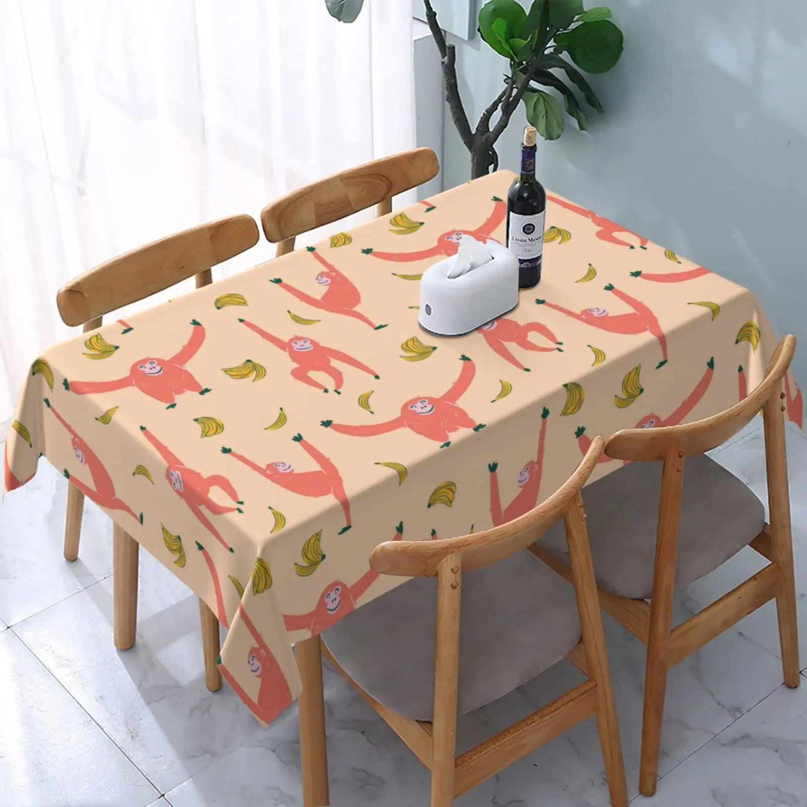 

AFHYZY Table Cloth Rectangle Table Waterproof Tablecloth Picnic Table Cover 54x 72 Inch Washable Camping Tablecloth Polyester