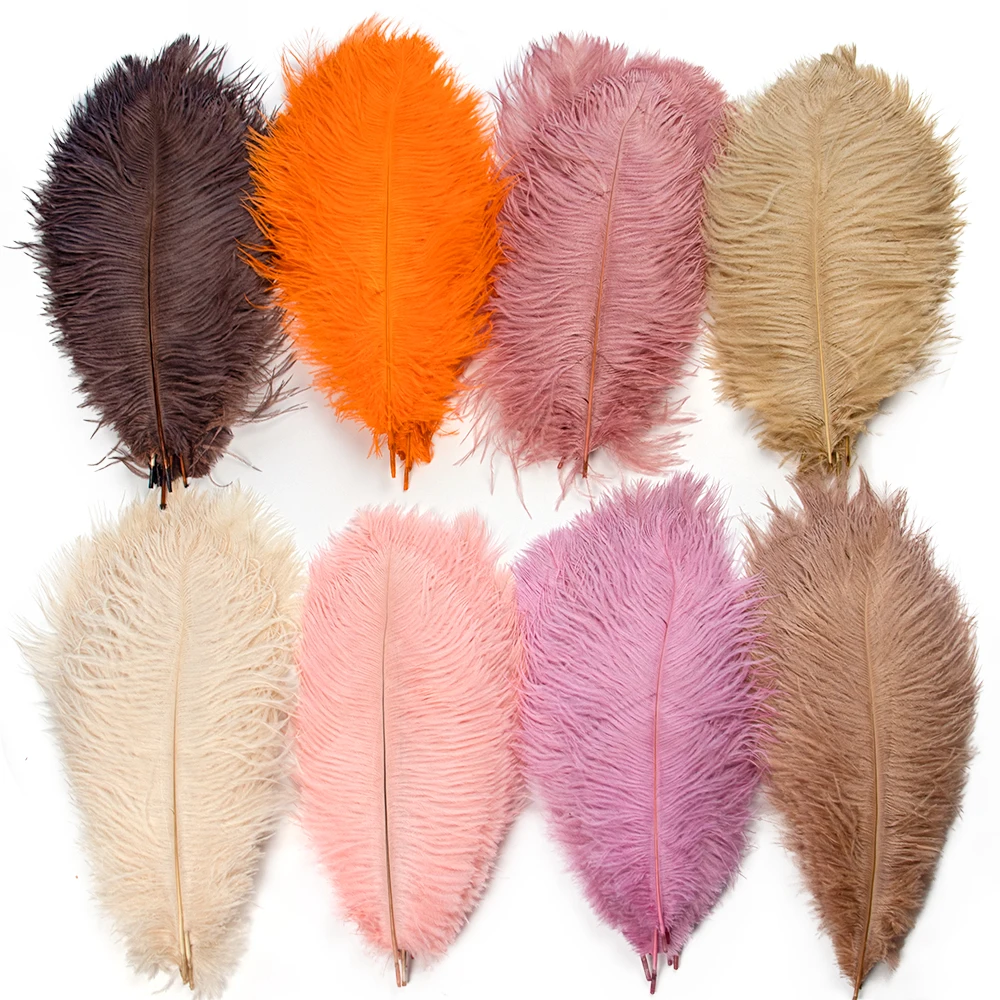 10PcsColorfulFluffyOstrichFeathersNaturalFeatherDecorPlumesfor