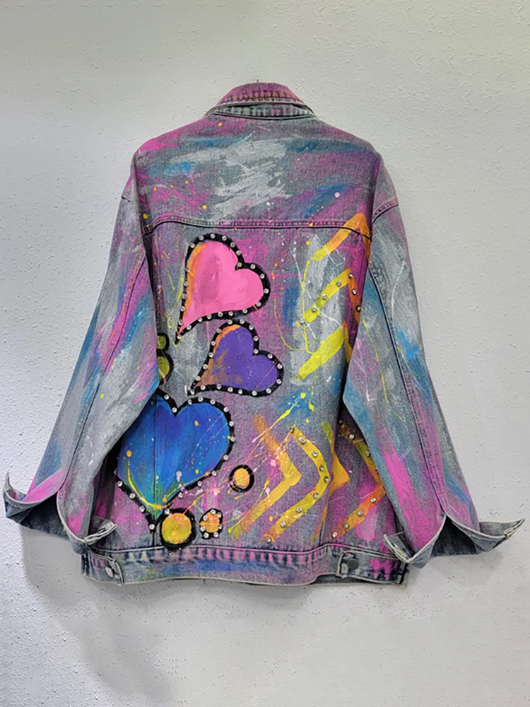 ジャケット・アウター OTONA MUSE CURVE HEART JACKET sj.0003aAW23 right - left cropped jacket. the two of us 2023