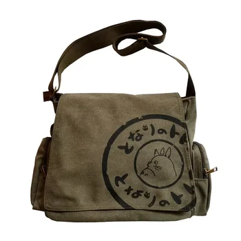 Canvas Cartoon Crossbody Tote Bag 1