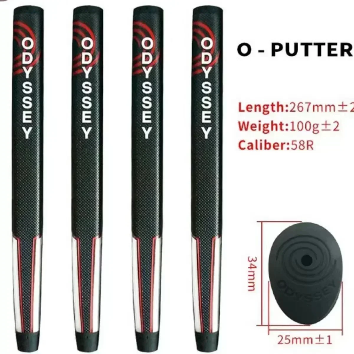 1/3/5pcs Pu Golf Putter Grip Pistol Non-slip Golf Grip Wear-resistantGrip Golf Lightweight High Quality Rubber Woods Universal 2