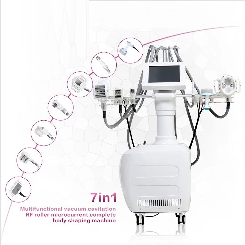 Rullo Sottovuoto Rf Massaggio Rassodante Della Pelle 7 In1 Sistema Di Cavitazione Sottovuoto Vela V10 Lipo Laser Forma Del Corpo Scolpire Macchina Dim