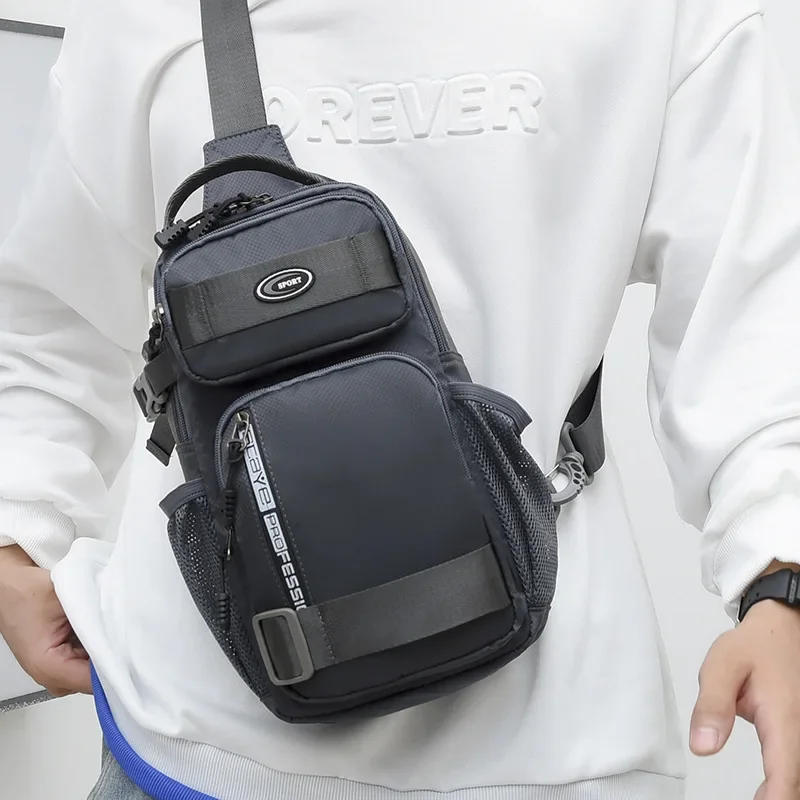 Large Capacity Oxford Fabric Men's Chest Bag Waterproof Crossbody Bag