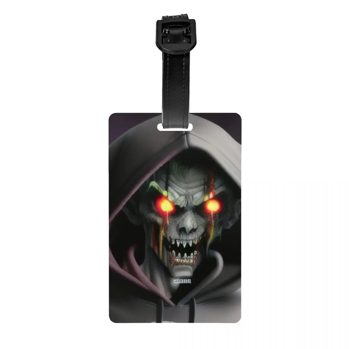 

Skull Print Luggage Tags for Suitcases Cute Horror Skeleton Death Baggage Tags Privacy Cover ID Label