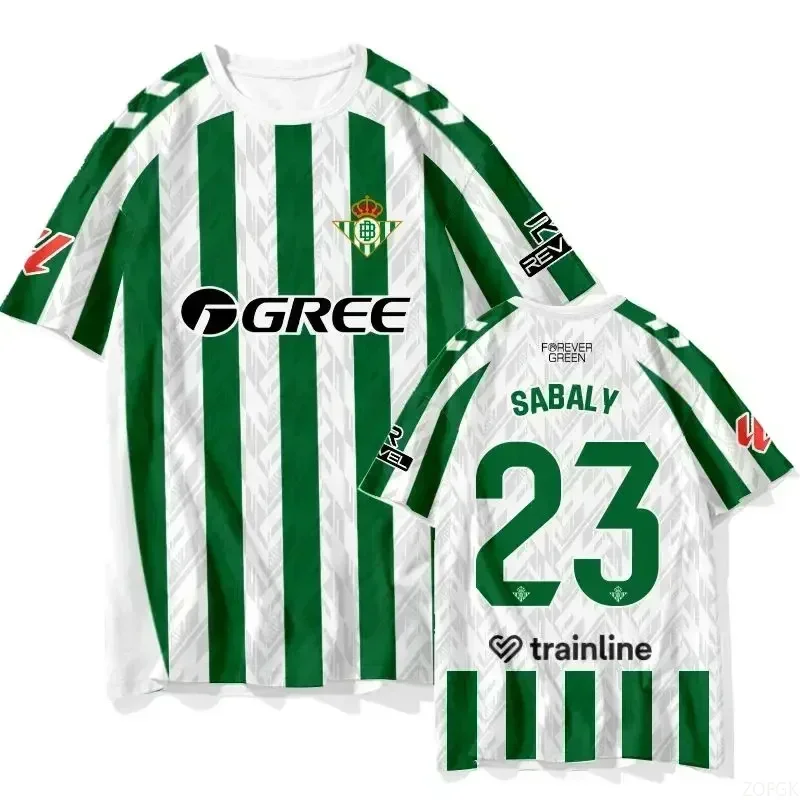 T-shirt da allenamento estiva per calcio, maglia da giocatore di calcio per adulti e bambini, abbigliamento sportivo ad asciugatura rapida, magliette casual Y2K, nuova col - immagine 4