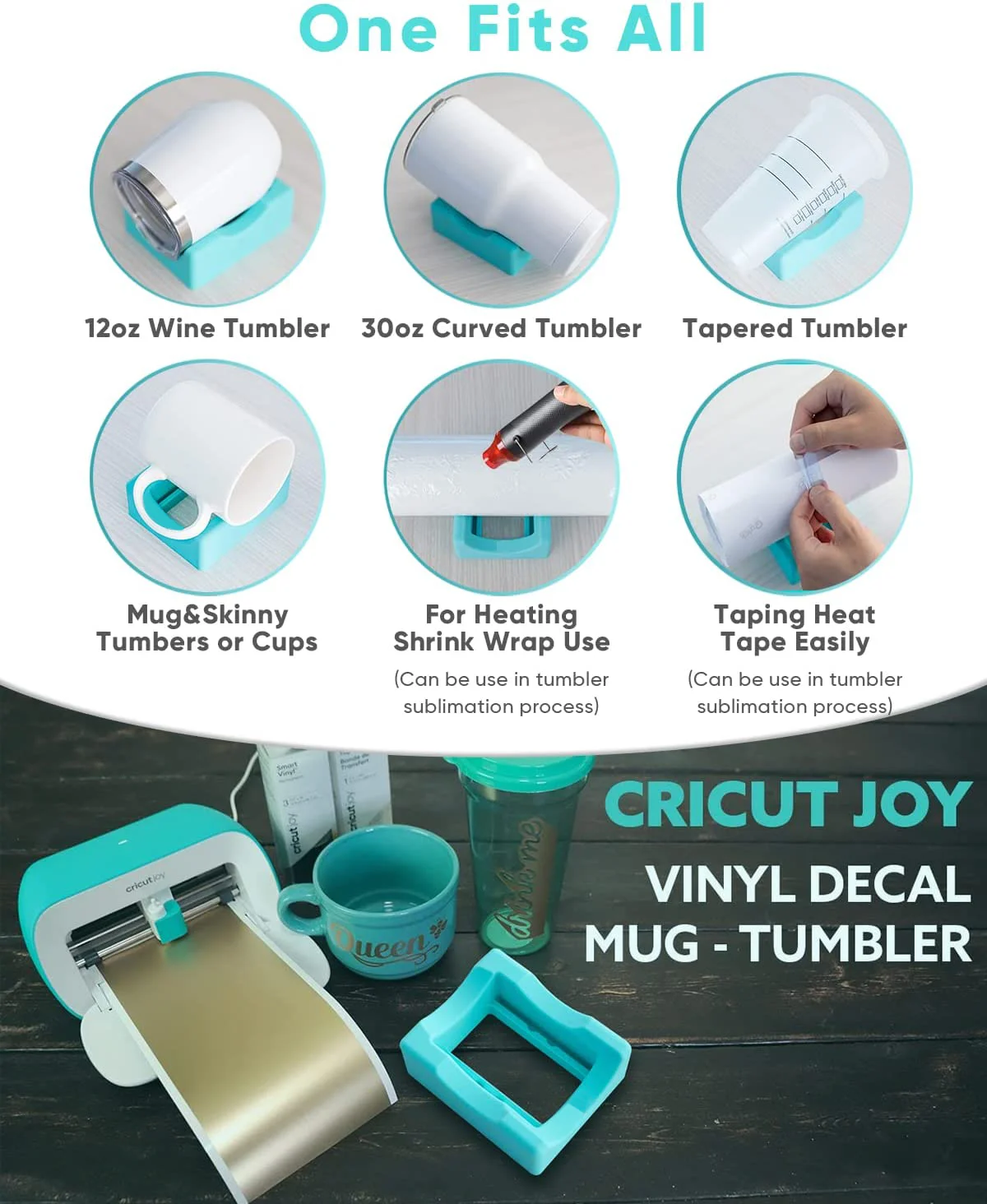  Silicone Cup Cradle for Tumblers with Built-in Slot, Tumbler  Holder for Crafts Use to Apply Vinyl Decals for Tumblers, Small Tumbler  Stand Cup Holder with Felt Edge Squeegee for Cups Bottles (