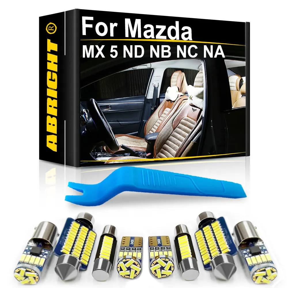 Interior do carro luzes led canbus para mazda mx5 mx 5 nd nb nc na