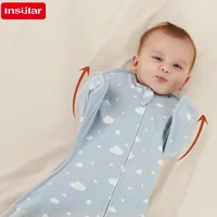 Baby Sleeping Bags Summer Thin Newborn Swaddle Blanket For 0-12Months Promote sleep Infant 100% Cotton Soft Newborn Blanket 1