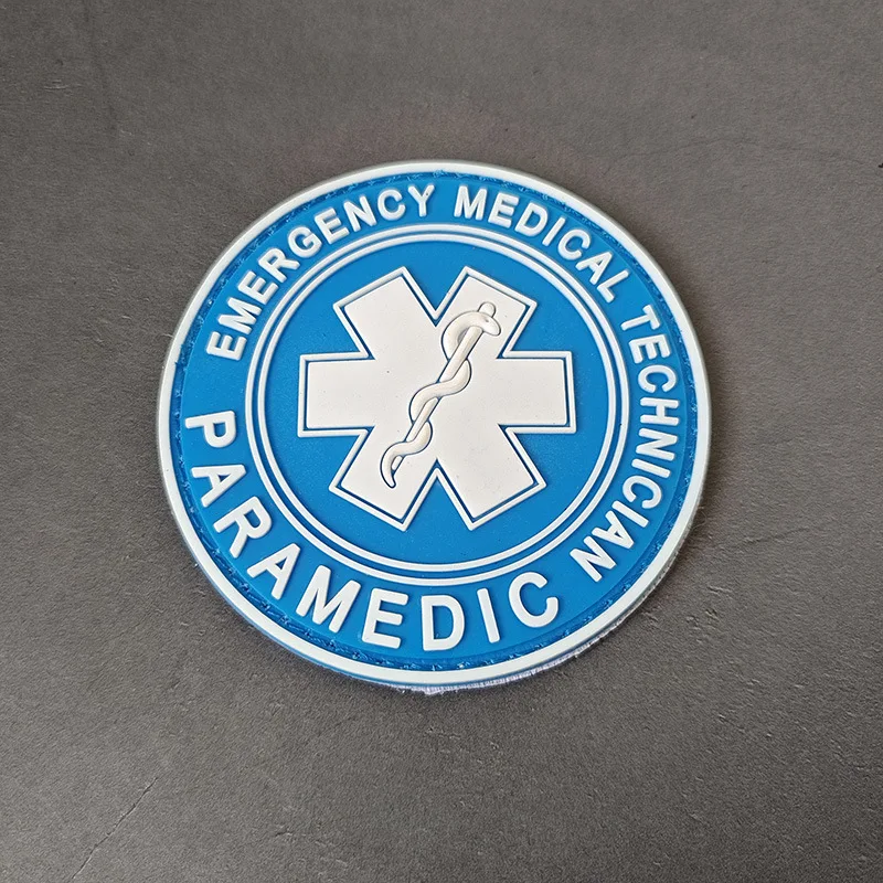Patch Tattica Ricamata Multicam MEDIC EMS, Paramedico Da Combattimento, Morale Patch, 5.1 X 8.3 Cm, Con Velcro