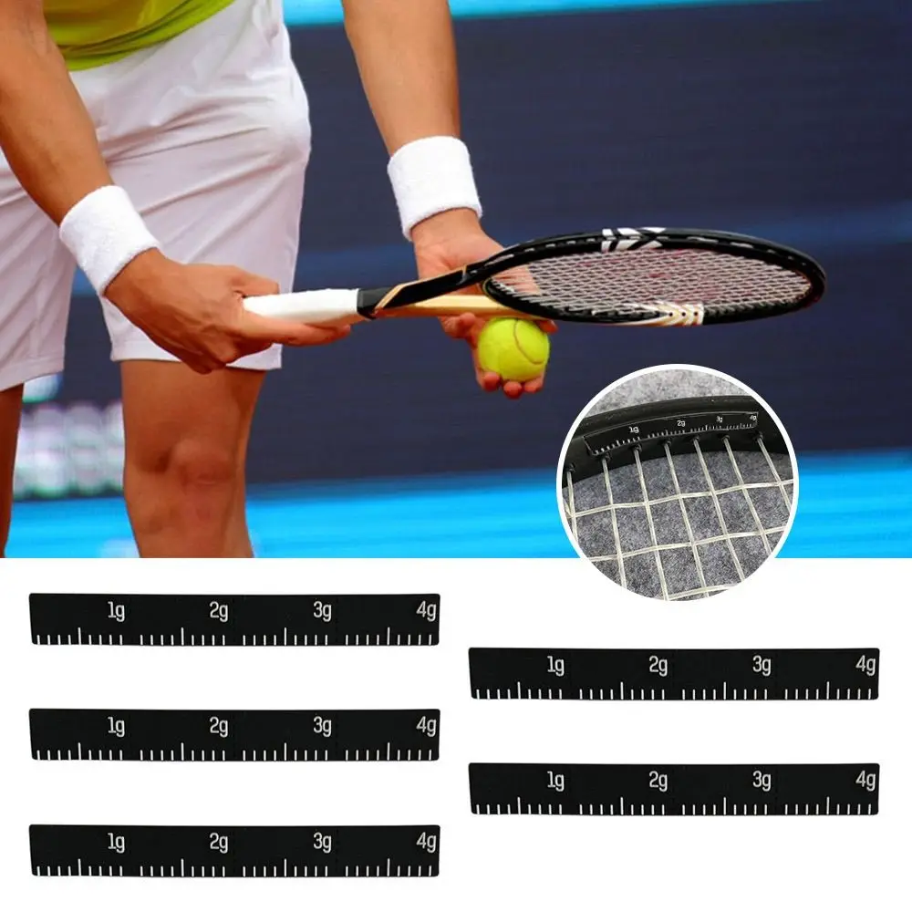 

4PCS Durable Adjust DIY Sports Supplies Tennis Racket Weight Silicone Tapes Racquet Head Balance Strips