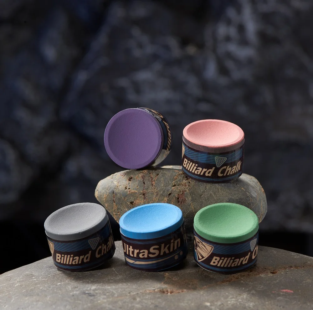 New Modern High quality Round Billiard Snooker Chalk Blue / Purple / Pink/ Grey / Green Color
