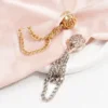 8PCS Magnetic Clothing Clips Silver Different Styles Hanging Decoration Strength Buttons Hem Clips for Cinch T-Shirt Pants Hems 3