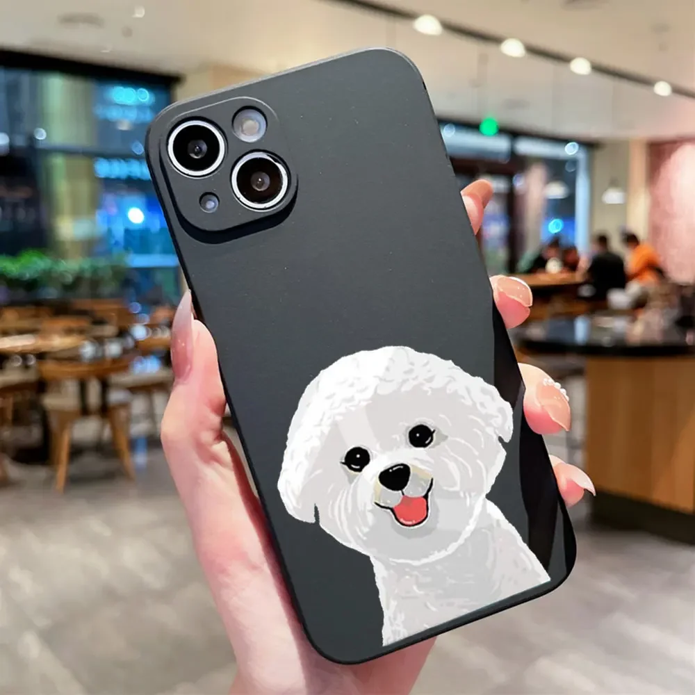 Adorable French Bulldog Poodle Border Collie Silicone Phone Case Cover